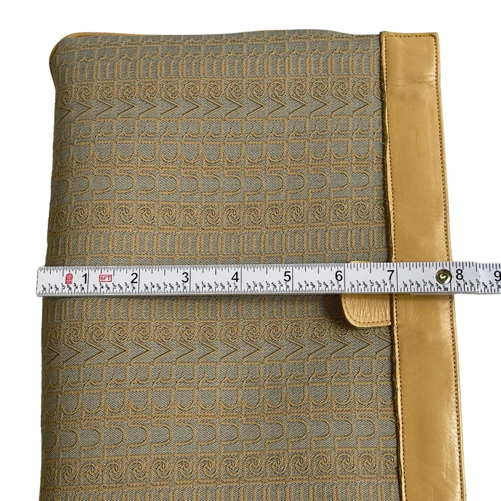 Vintage 80s Pierre Cardin Monogram Logo Clutch Bag